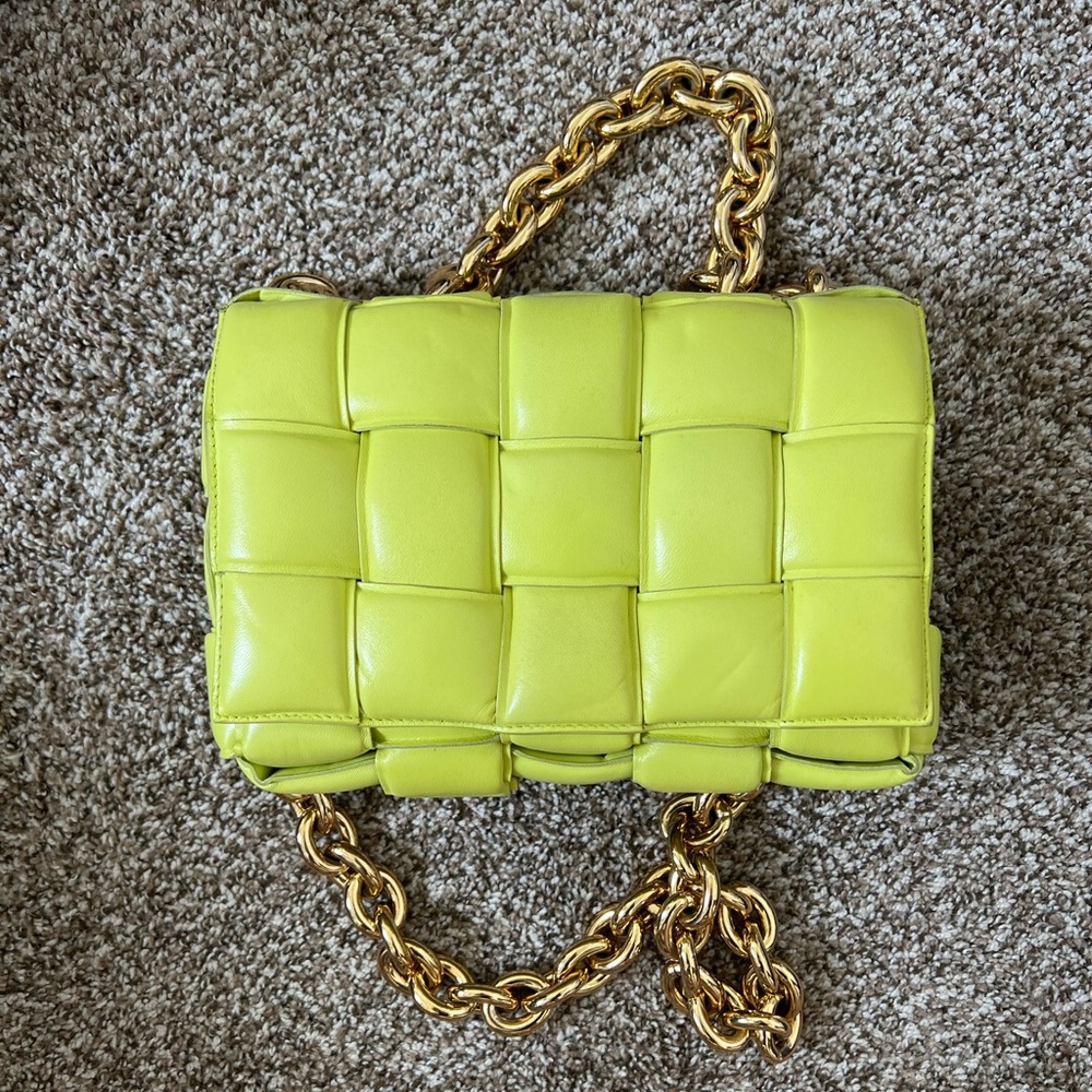 Authentic Bottega Veneta Padded Cassette with chain